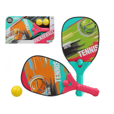 Pickleball tennis set met balletjes voor 2 personen sportbenodigdheden 10201670