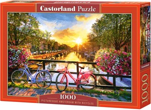 Picturesque Amsterdam with Bicycles Puzzel (1000 stukjes) 27464558791