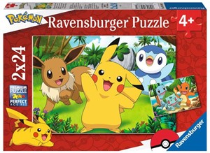 Pikachu en zijn Vrienden Puzzel (2 x 24 stukjes) 35137339357