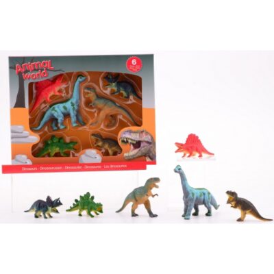 Plastic dieren 6x dinosaurus 10049809