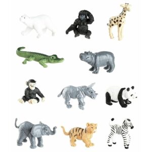 Plastic figuren van dierentuin dieren 10052786