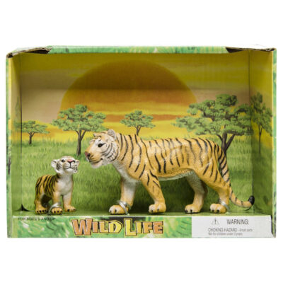 Plastic safari/wilde dieren tijger met welp 10241598