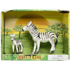 Plastic safari/wilde dieren zebra met veulen 10241596