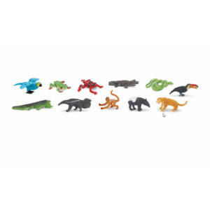 Plastic speelgoed dieren figuren - oerwoud wilde dieren - 11 stuks 10287708