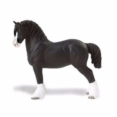 Plastic speelgoed figuur Shire paard hengst 12 cm 10092059