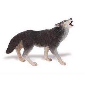 Plastic speelgoed figuur huilende wolf 9 cm 10092226