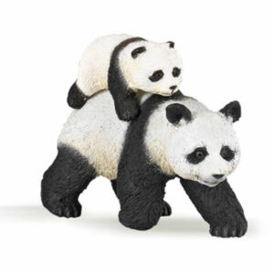 Plastic speelgoed figuur panda met baby 8 cm 10057471