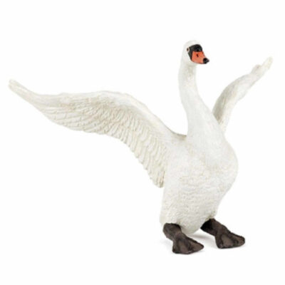 Plastic speelgoed figuur witte zwaan 11 cm 10057470