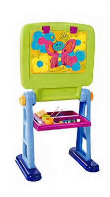 Playgo schrijf /magneetbord 49 x 36 x 92 cm groen/blauw 424870