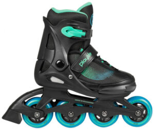 Playlife inline skates Joker hardboot 82A zwart/groen mt 34 37 442605