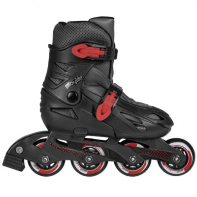 Playlife inline skates Riddler hardboot 82A zwart maat 35 38 398076