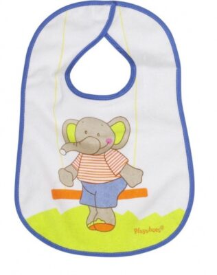 Playshoes slabbetje klittenband olifant multicolor 24 x 28 cm 343803