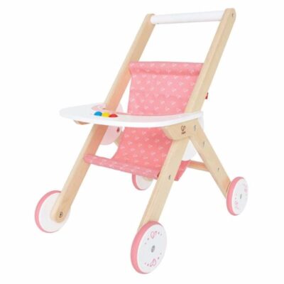 Poppenwagen van hout 51 cm 10097858