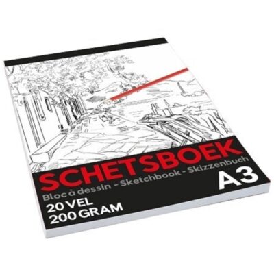 Professioneel schetsboek/tekenboek A3 formaat 10168810