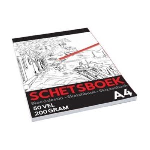 Professioneel schetsboek/tekenboek A4 formaat 10168809