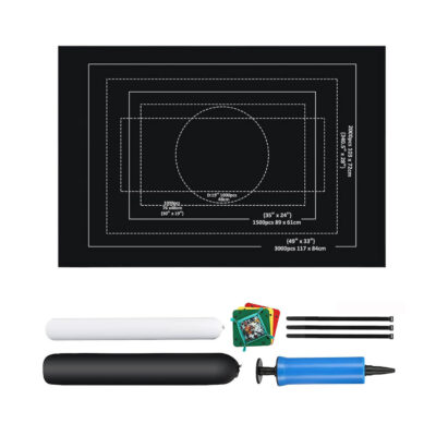 Puzzelmat 150 cm x 100 cm Zwart Oprolbaar 4214861