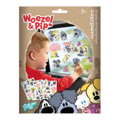 Raam/autoraam kinder stickers - 70x stuks - Woezel en Pip thema 10349899