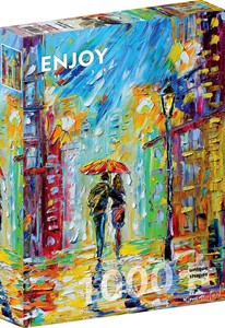 Rainy Romance in the City Puzzel (1000 stukjes) 37463141151