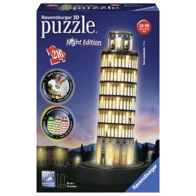 Ravensburger 3D puzzel Toren van Pisa by night - 216 stukjes 1507772