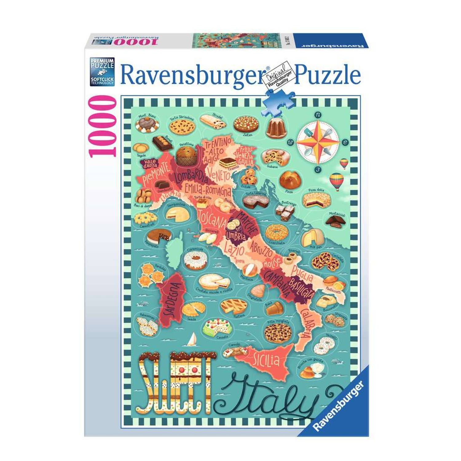 Ravensburger Map of Italy - Sweet (1000) 4609705