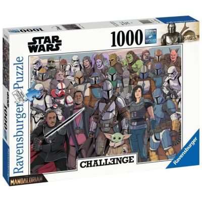 RAVENSBURGER Puzzel 1000 p - Baby Yoda / Star Wars Mandalorian (uitdagingspuzzel) 3451349