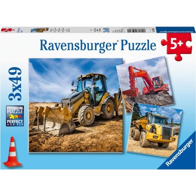 Ravensburger puzzel Bouwvoertuigen 3x49 3545924