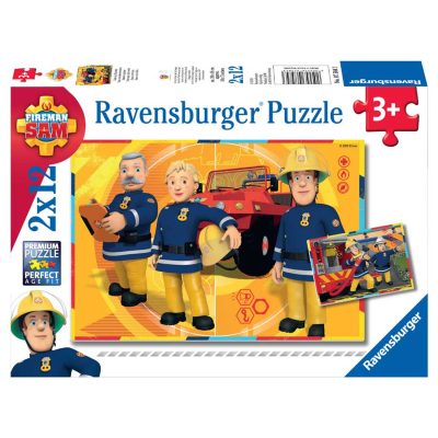 Ravensburger puzzel Brandweerman Sam aan het werk - 2 x 12 stukjes 1347434