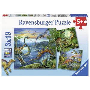 Ravensburger puzzel dinosaurus - 3 x 49 stukjes 1022411