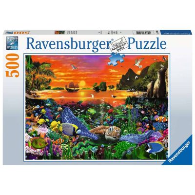 Ravensburger Puzzel Schildpad in het rif 500st 3544567