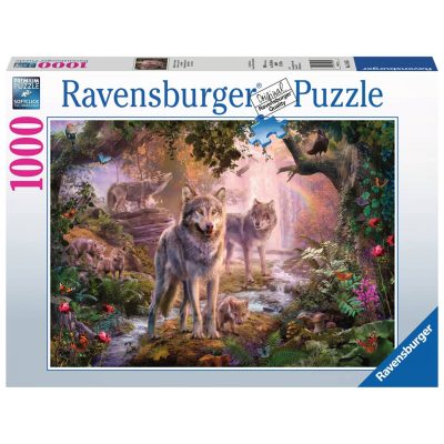 Ravensburger puzzel Wolvenfamilie in de zomer - Legpuzzel - 1000 stukjes 3544513