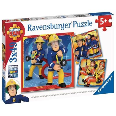 RAVENSBURGER - Puzzels 3x49 stukjes Onze held Sam de brandweerman 3422081