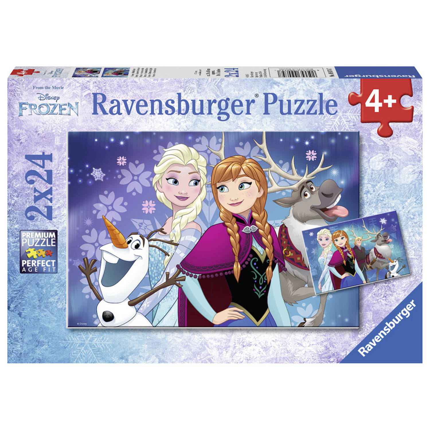 Ravensburger puzzel Disney Frozen noorderlichten - 2 x 24 stukjes 1382498