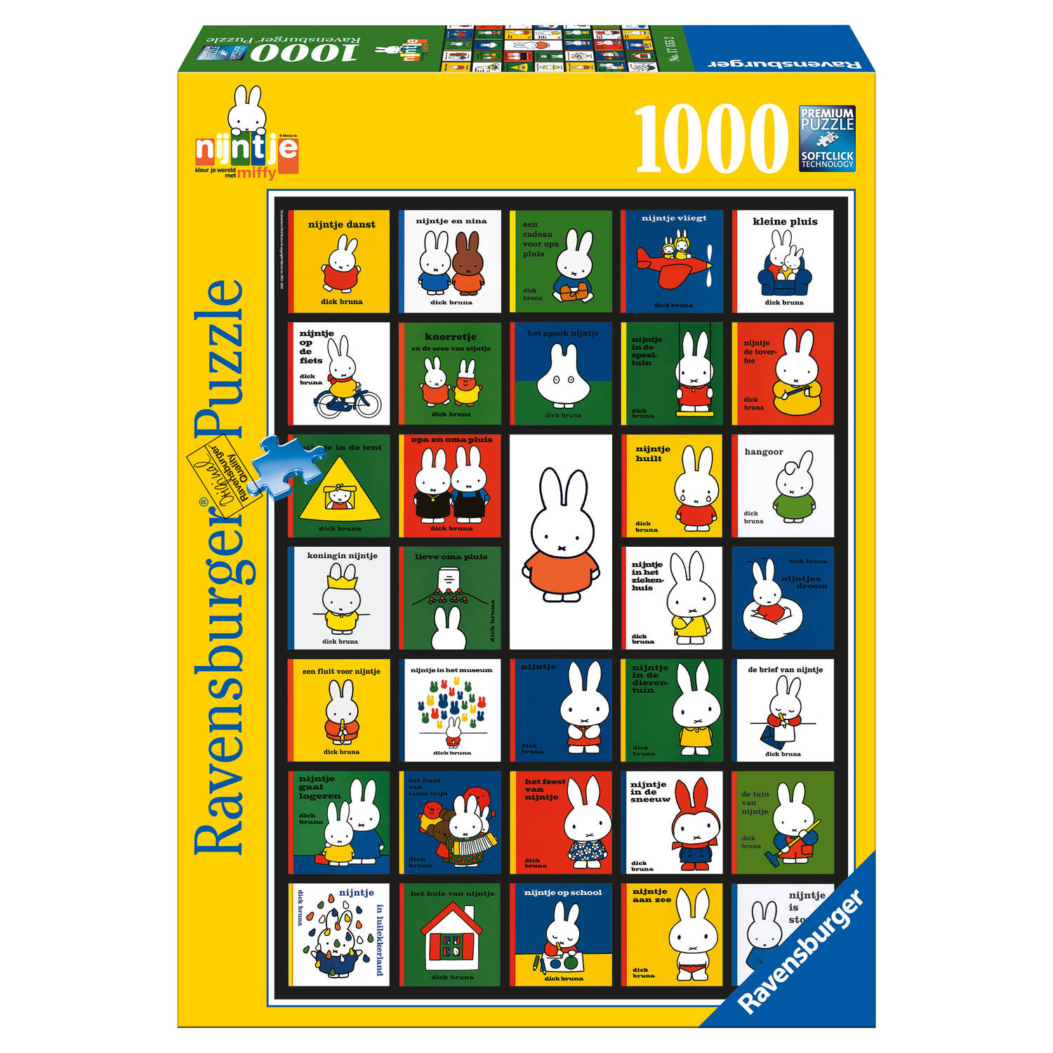 Ravensburger puzzel Nijntje bookcover - 1000 stukjes 3362835