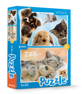 Rebo Productions legpuzzel Babydieren junior 24/24 stukjes 1007298