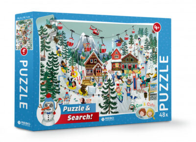 Rebo Productions legpuzzel Cas & Cato Winter junior 48 stukjes 1007314