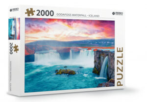 Rebo Productions legpuzzel Godafoss Waterfall 2000 stukjes 1007244