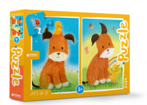 Rebo Productions legpuzzel Hond & Eendje junior 24/24 stukjes 1007300