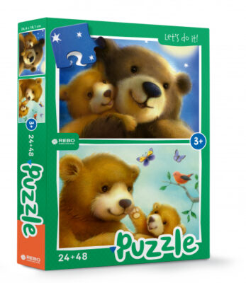 Rebo Productions legpuzzel Sweetest Bear junior 24/48 stukjes 1007358