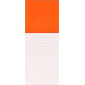 Rechthoekige magneet oranje 14 cm 10102386