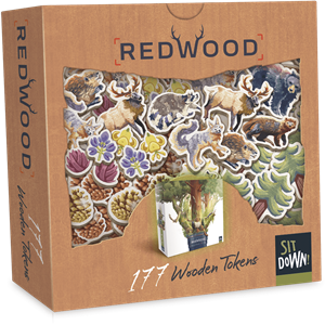 Redwood - 178 Wooden Tokens 36866119429