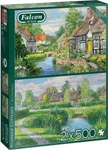 Riverside Cottages Puzzel (2 x 500 stukjes) 28561473779