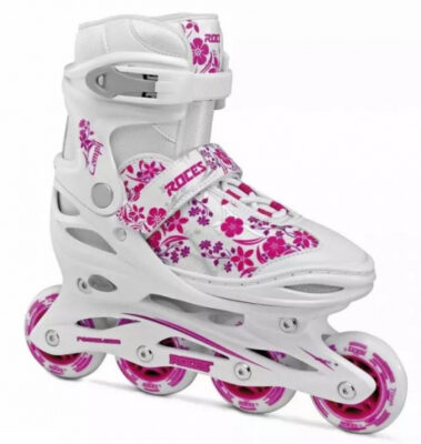 Roces Compy 8.0 inlineskates softboot meisjes wit/roze maat 34 37 172647