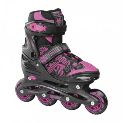 Roces inline skates Jokey 3.0 softboot 82A zwart/roze mt 26 29 376747