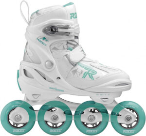 Roces inline skates Moody Tif 82A wit/mintgroen maat 36 40 396934