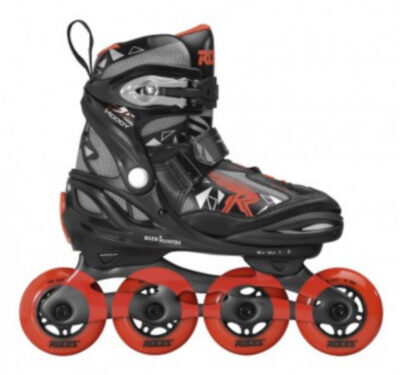 Roces inline skates Moody Tif 82A zwart/rood maat 30 35 386016