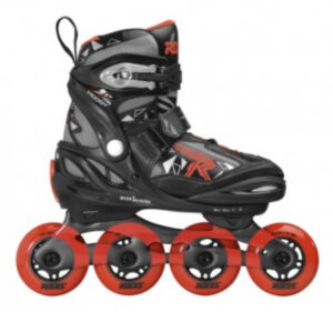 Roces inline skates Moody Tif 82A zwart/rood maat 36 40 386019