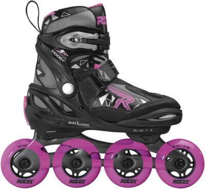 Roces inline skates Moody Tif 82A zwart/roze maat 30 35 396925