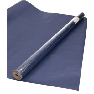 Rollen Kraft cadeaupapier donkerblauw 70 x 200 cm 10101429