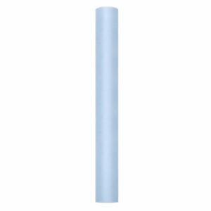 Rollen Tule deco stof lichtblauw 50 cm breed 10085896