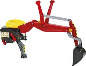 Rolly Toys achterlader Backhoe 40 x 23 x 78 cm rood 176719